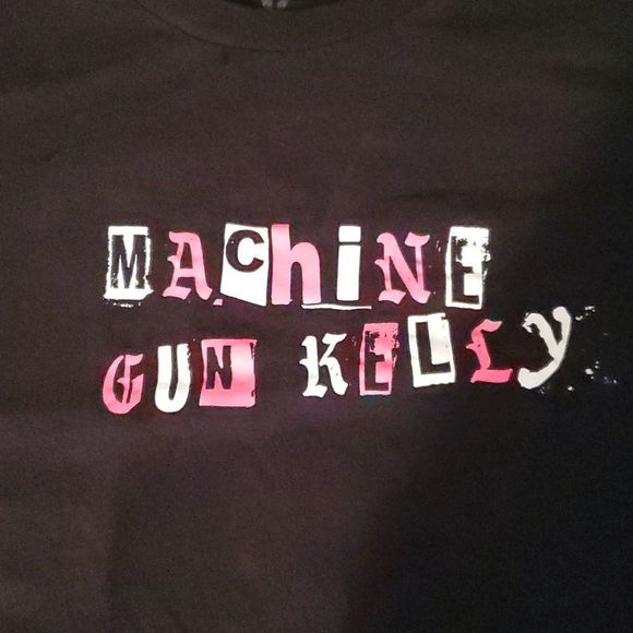 Machine Gun Kelly T-Shirt I <3 My Ex's Best Friend Black Pink Size L - Picture 2 of 5